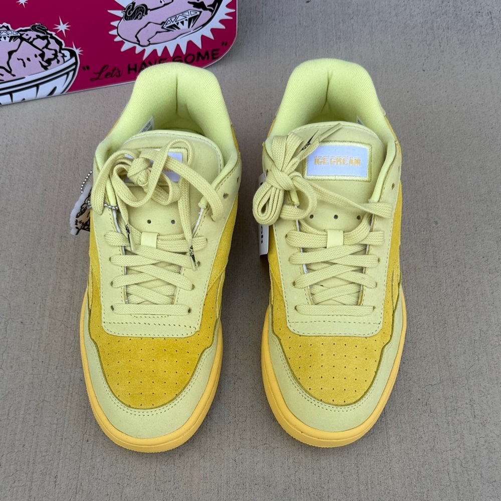 Reebok x Billionaire Boys Club Ice Cream Yellow Suede Low-Top Sneakers - Picture 7 of 15